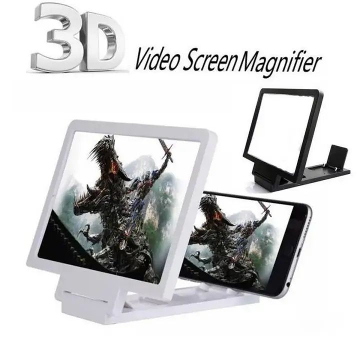 3D Screen Amplifier Mobile Phone Screen Video Magnifier For Cell Phone Smartphone Enlarged Screen Phone Stand Bracket (Color Random) - Oshi.pk - Buy & Sell Online