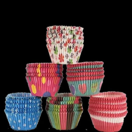 3in1 Deal 6 Cupcake Muffin Tray + 10 Disposable Piping Bag + 50 pcs Cupcake Muffin Paper Liner - Oshi.pk - Buy & Sell Online