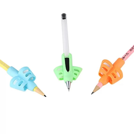 3Pcs / Set Children Pencil Holder Tools Silicone Two Finger Ergonomic Posture Correction Tools Pencil Grip Writing Aid Grip Correction School Supplies - Oshi.pk - Buy & Sell Online