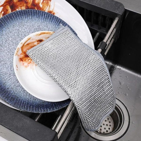 3pcs Non-Scratch Scrubbing Wire Dishwashing Cloth - Oshi.pk - Buy & Sell Online