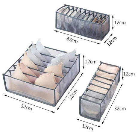 3PCS UNDERGARMENTS DRAWER ORGANIZER