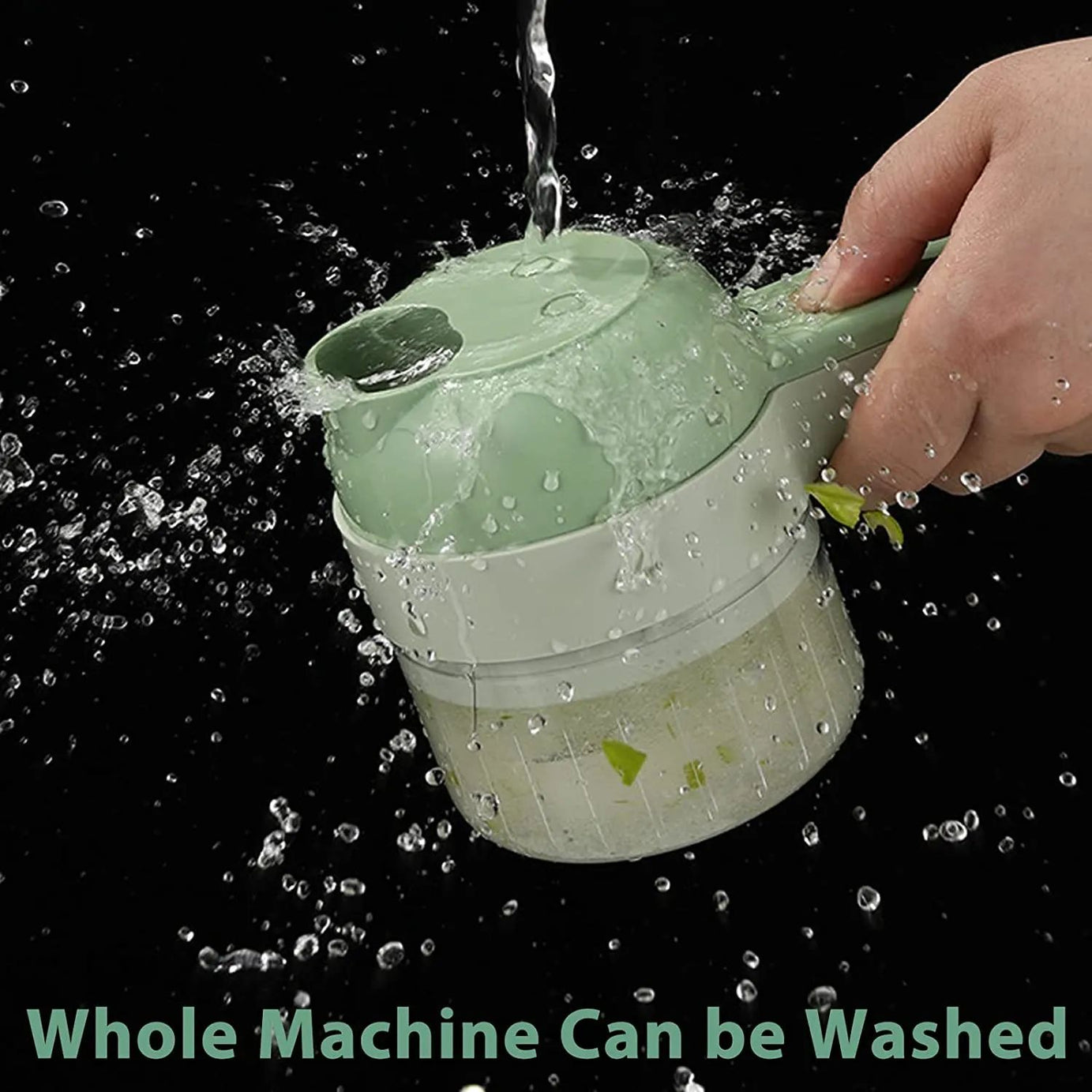 4 in 1 Handheld Electric Vegetable Cutter Set Multifunctional Hand Held Food Processor Portable Wireless Vegetable Chopper Slice - Oshi.pk - Buy & Sell Online