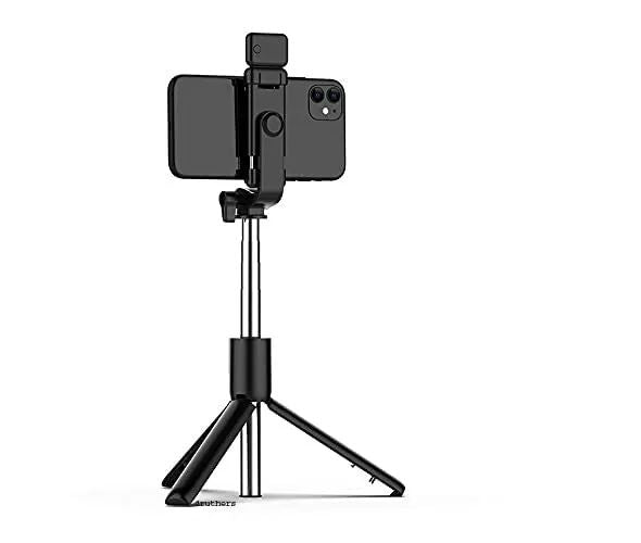4 in 1 Wireless Selfie With Fill Light Stick Tripod Bluetooth Shutter selfie Light foldable Selfie stick for all Phone Extendable With charging Cable - Oshi.pk - Buy & Sell Online
