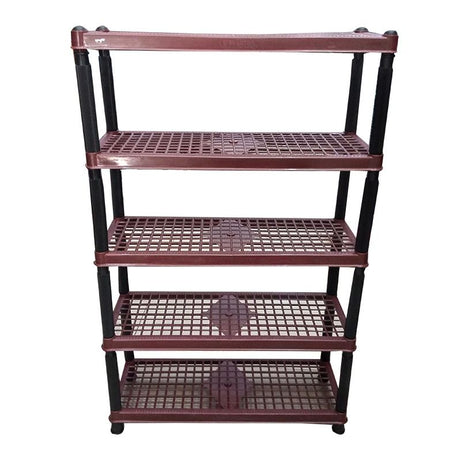5 Layer Home & Office Multipurpose Plastic Rack / Room Organizer Home & Office Multipurpose Plastic Rack / Room Organizer / Shoe Rack Brown-copy-copy - Oshi.pk - Buy & Sell Online
