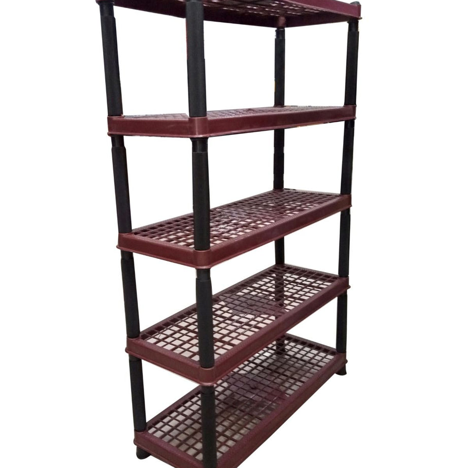 5 Layer Home & Office Multipurpose Plastic Rack / Room Organizer Home & Office Multipurpose Plastic Rack / Room Organizer / Shoe Rack Brown-copy-copy - Oshi.pk - Buy & Sell Online