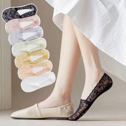 4 Pairs– Imported Net Fancy Ankle Socks for Women/Girls - Oshi.pk - Buy & Sell Online