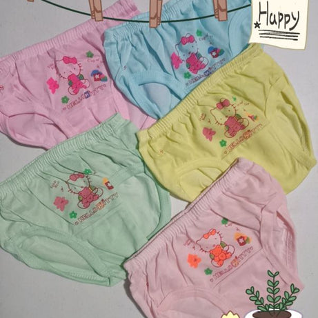 4 Pcs Comfortable Cotton Printed Cute And Beautiful panty for 0-12mos