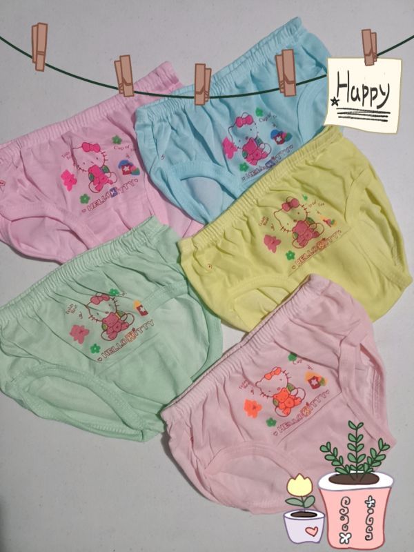 4 Pcs Comfortable Cotton Printed Cute And Beautiful panty for 0-12mos