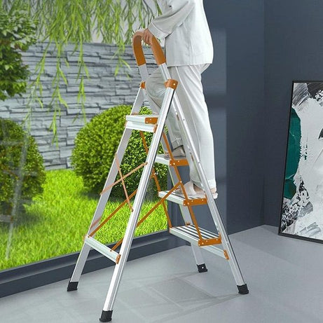4 Step Aluminium Folding Ladder Stool Stepladders - Oshi.pk - Buy & Sell Online
