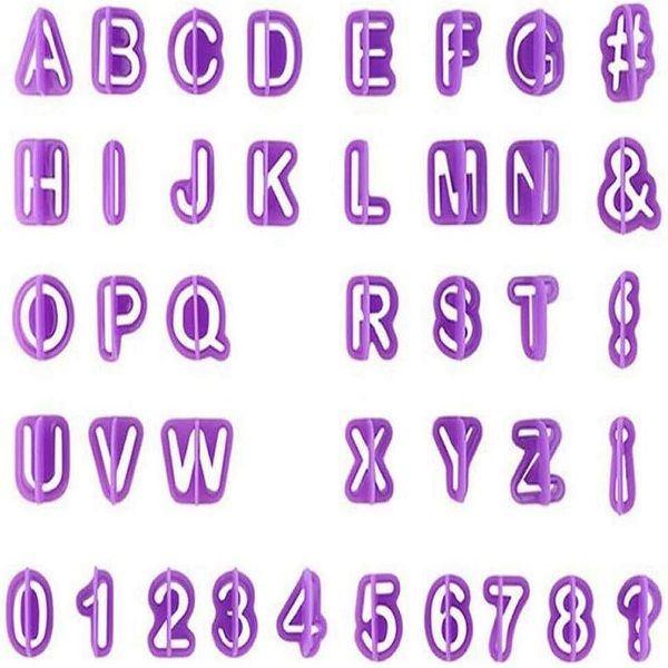 40Pcs Set Alphabet Letter Number Fondant Biscuit Cookie Baking Mould - Oshi.pk - Buy & Sell Online