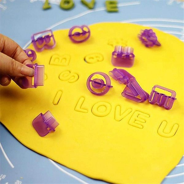 40Pcs Set Alphabet Letter Number Fondant Biscuit Cookie Baking Mould - Oshi.pk - Buy & Sell Online