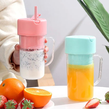 420ml Portable Juicer With Straw USB Electric Stainless Steel Fruit Juicer Cup Extractor Blender Juice Maker Machine For Kitchen - Oshi.pk - Buy & Sell Online