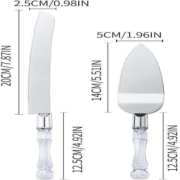 2pcs Cake Knife and Server Set Cake Cutting - Oshi.pk - Buy & Sell Online
