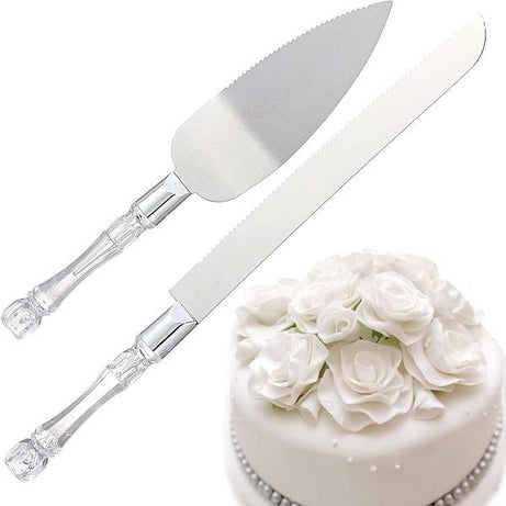 2pcs Cake Knife and Server Set Cake Cutting - Oshi.pk - Buy & Sell Online