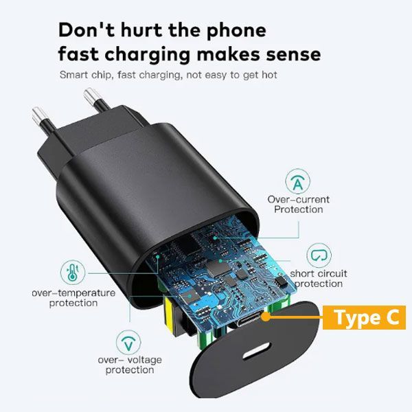 45W Samsung Super Fast Charger With Type C To Type C Cable (Global Certified Charger) Pd Charger For All Mobile Phone - Oshi.pk - Buy & Sell Online