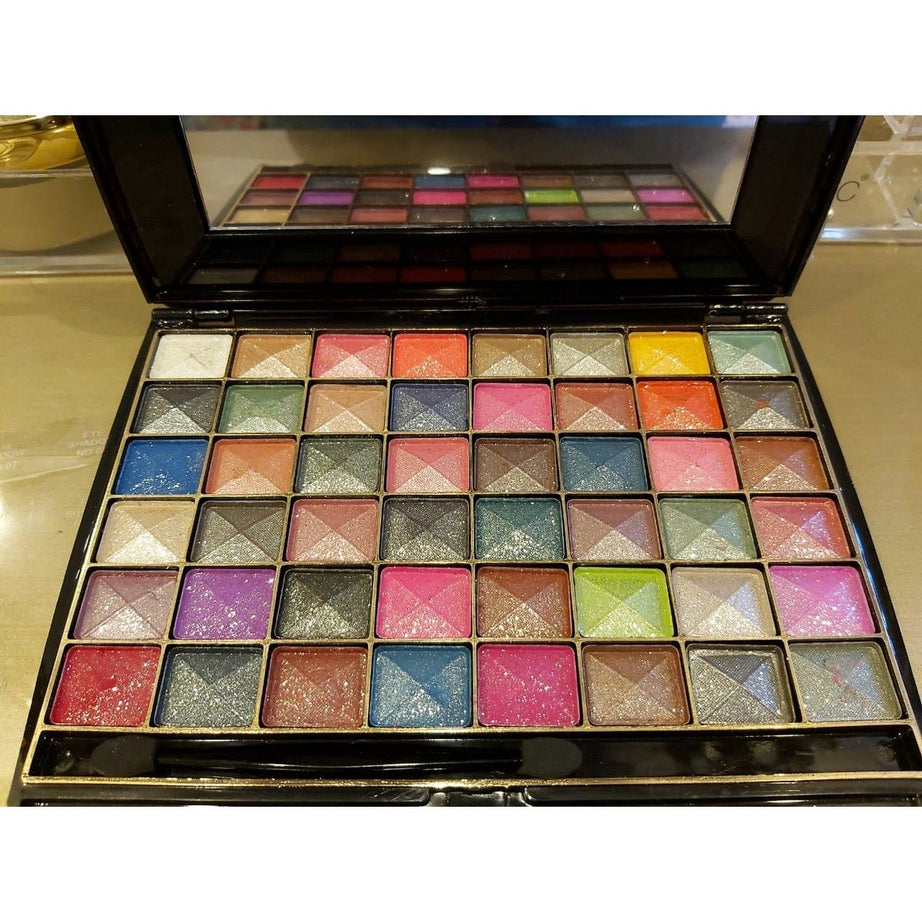 48 Colors Eyeshadow Palette Mate Shimmer Water Proof Long Lasting Glitter Eyeshadow Powder Eyes Cosmetic Kit - Oshi.pk - Buy & Sell Online
