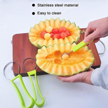4in1 Watermelon cutter knife and grape Fruit Peeler Cutter slicer tools Seed Remover - Oshi.pk - Buy & Sell Online