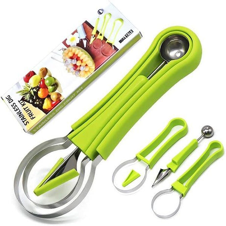 4in1 Watermelon cutter knife and grape Fruit Peeler Cutter slicer tools Seed Remover - Oshi.pk - Buy & Sell Online