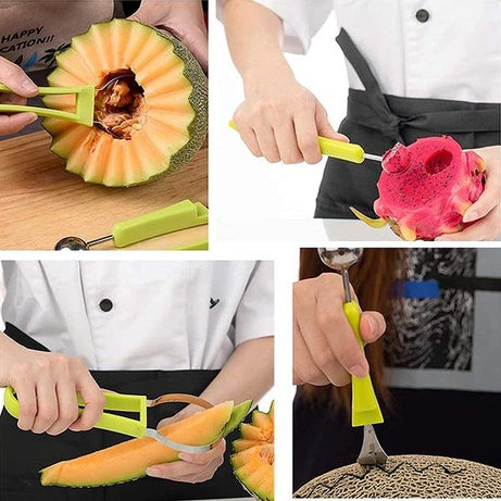 4in1 Watermelon cutter knife and grape Fruit Peeler Cutter slicer tools Seed Remover - Oshi.pk - Buy & Sell Online