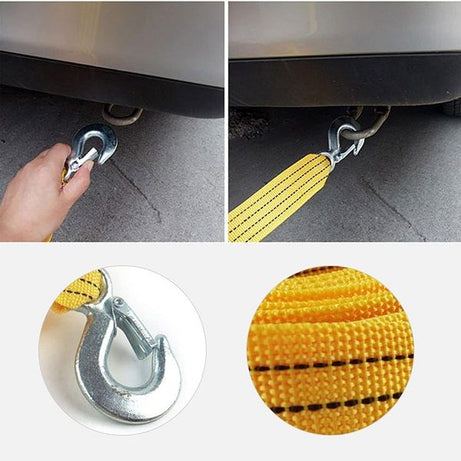 4m 3T Car Towing Rope Strap with Hooks Heavy Duty - Oshi.pk - Buy & Sell Online