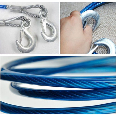 4m Long 5 Ton Towing Super Strong Emergency Heavy Duty Car Tow Cable Strap Rope - Oshi.pk - Buy & Sell Online