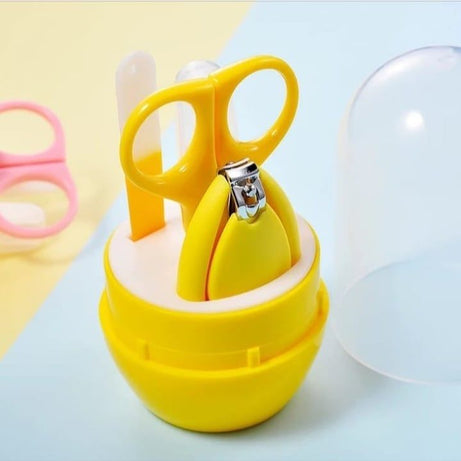 4Pcs Baby Manicure Set Safety Care Nail Trimmer Clipper Scissor Cutter Tool Baby Infant Nail Kit Clipper Trimmer Scissor File Nasal Tweezer Grooming - Oshi.pk - Buy & Sell Online