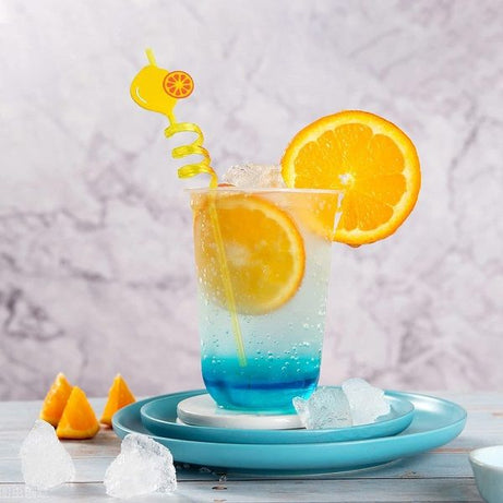 4pcs Fruit Straws Cosyliving Reusable Plastic Drinking Straws - Oshi.pk - Buy & Sell Online