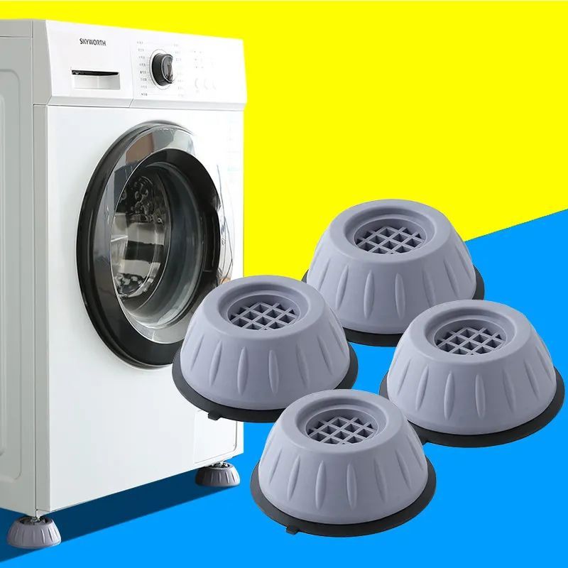 4Pcs Washer Foot Pad Anti Vibration Pads Washing Machine Holder Dryer Shock Support Prevent Moving Non-Slip Home Supplies - Oshi.pk - Buy & Sell Online