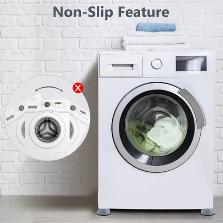 4Pcs Washing Machine Floor Mat Elasticity Earth Protectors Anti Vibration Rubber Feet Pads Non Slip Shock Proof Washing Machine Foot Pad - Oshi.pk - Buy & Sell Online