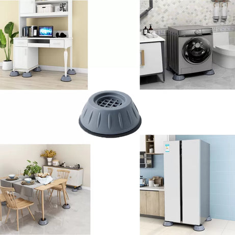 4Pcs Washing Machine Floor Mat Elasticity Earth Protectors Furniture Anti Vibration Rubber Feet Pads Non Slip Shock Proof Washing Machine Shock Absorp - Oshi.pk - Buy & Sell Online