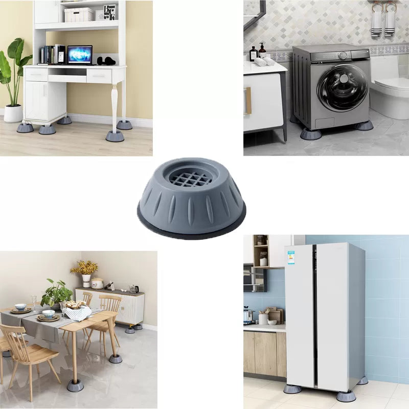 4Pcs Washing Machine Floor Mat Elasticity Earth Protectors Furniture Anti Vibration Rubber Feet Pads Non Slip Shock Proof Washing Machine Shock Absorp - Oshi.pk - Buy & Sell Online