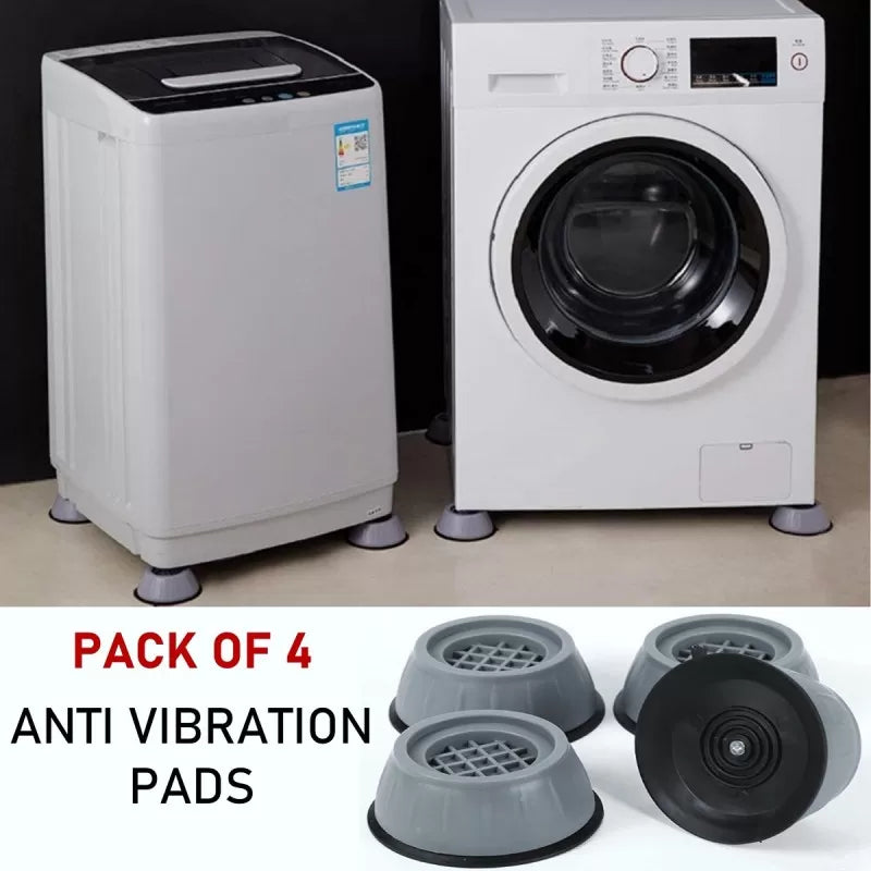 4Pcs Washing Machine Floor Mat Elasticity Earth Protectors Furniture Anti Vibration Rubber Feet Pads Non Slip Shock Proof Washing Machine Shock Absorp - Oshi.pk - Buy & Sell Online