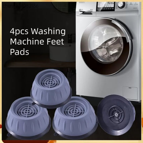 4Pcs Washing Machine Floor Mat Elasticity Earth Protectors Furniture Anti Vibration Rubber Feet Pads Non Slip Shock Proof Washing Machine Shock Absorp - Oshi.pk - Buy & Sell Online
