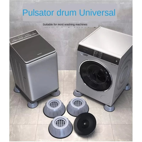 4Pcs Washing Machine Floor Mat Elasticity Earth Protectors Furniture Anti Vibration Rubber Feet Pads Non Slip Shock Proof Washing Machine Shock Absorp - Oshi.pk - Buy & Sell Online
