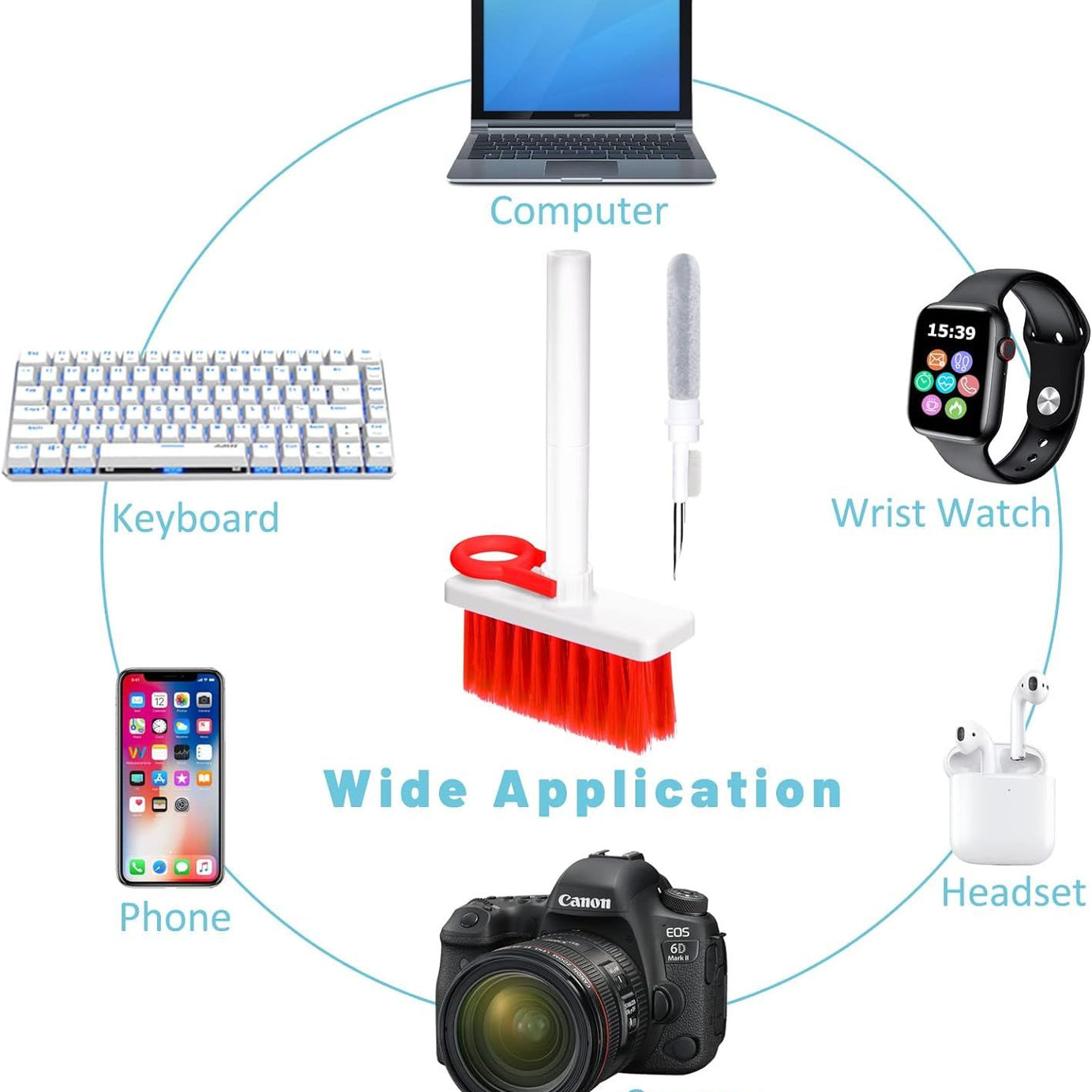 5 in 1 Computer Keyboard Cleaner Brush Kit Earphone Cleaning Pen For Headset Keyboard Cleaning Tools Cleaner Key Puller Kit Portable Multifunctional C - Oshi.pk - Buy & Sell Online