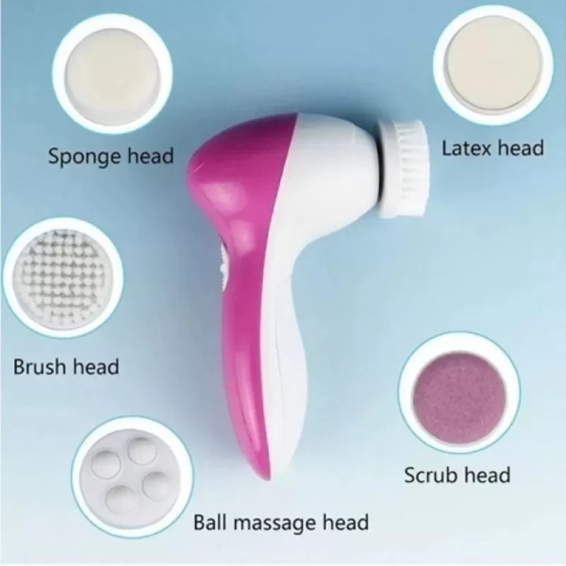 5 in 1 Face Massager Facial Cleanser Skin Care Treatment - Oshi.pk - Buy & Sell Online