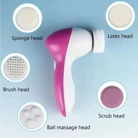 5 In 1 Face Massager Facial Cleanser Skin Care Treatment - Oshi.pk - Buy & Sell Online