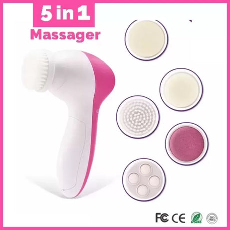 5 In 1 Face Massager Facial Cleanser Skin Care Treatment - Oshi.pk - Buy & Sell Online