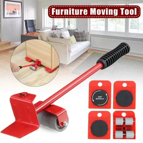 (5 in 1) Heavy Furniture Move Tool Transport Lifter Shifter Moving Kit Slider Remover Rolling Wheel Corner Mover Set For Moving House Cabinet Sofa Bed - Oshi.pk - Buy & Sell Online