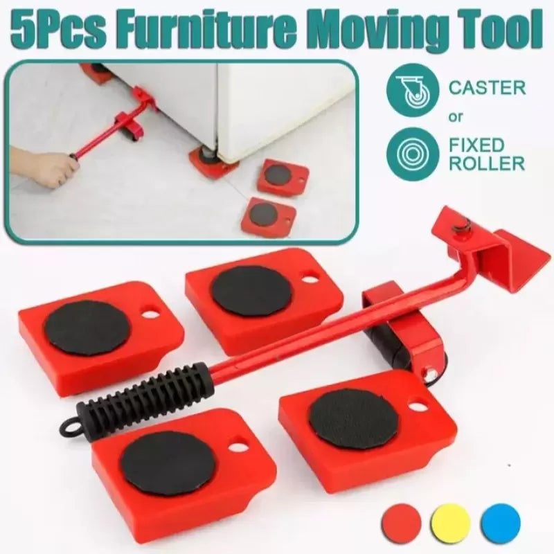 (5 in 1) Heavy Furniture Move Tool Transport Lifter Shifter Moving Kit Slider Remover Rolling Wheel Corner Mover Set For Moving House Cabinet Sofa Bed - Oshi.pk - Buy & Sell Online
