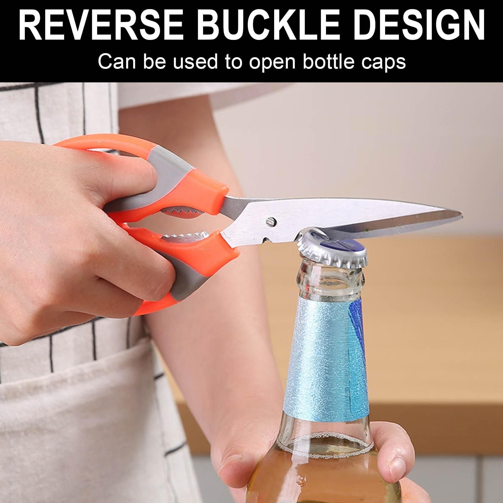 5 in 1 Kitchen Shears Household Barbecue Scissors Poultry Shears Food Cooking Scissors All Purpose Stainless Steel Utility Scissors - Oshi.pk - Buy & Sell Online