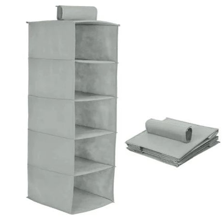 5-Layer Foldable Retractable Wardrobe Closet Clothes Hanging Organizer - Oshi.pk - Buy & Sell Online