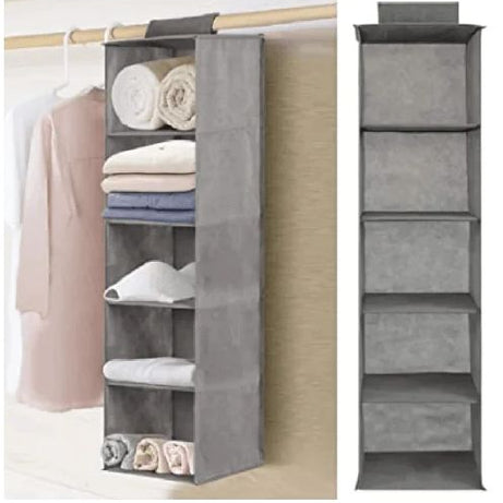 5-Layer Foldable Retractable Wardrobe Closet Clothes Hanging Organizer - Oshi.pk - Buy & Sell Online