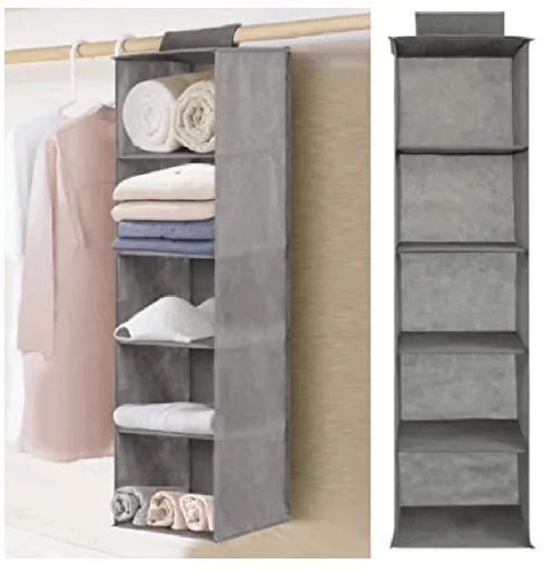 5-Layer Foldable Retractable Wardrobe Closet Clothes Hanging Organizer - Oshi.pk - Buy & Sell Online