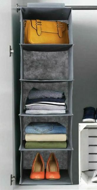 5-Layer Foldable Retractable Wardrobe Closet Clothes Hanging Organizer - Oshi.pk - Buy & Sell Online