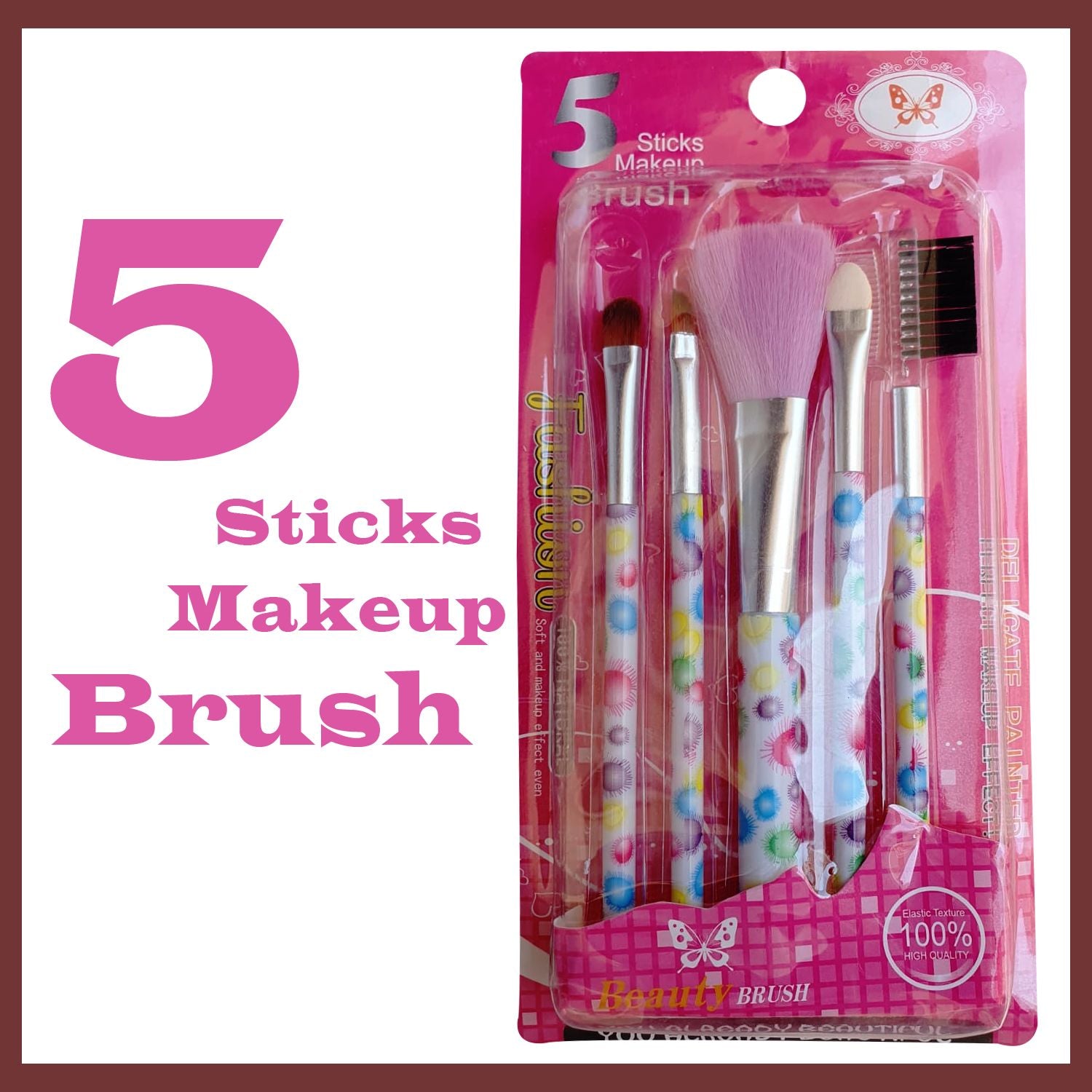 5-Piece Makeup Brush Set: Perfect for a Flawless Look! - Oshi.pk - Buy & Sell Online