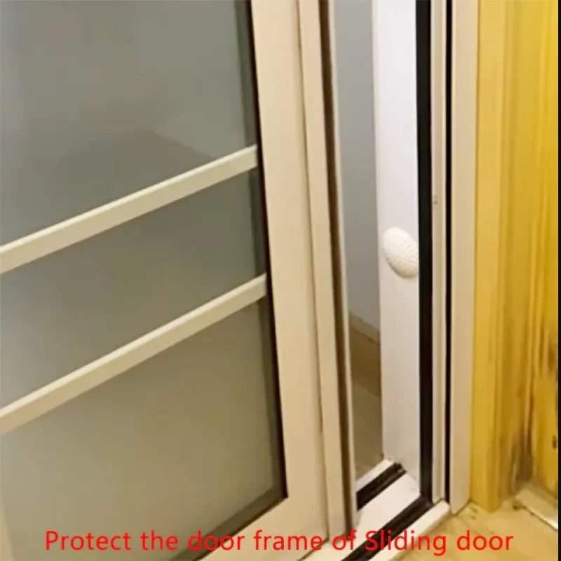 5 Self Adhesive Rubber Door Buffer Wall Protectors Door Handle Bumpers For Door Stopper Doorstop Handle Door Lock Protective Pad - Oshi.pk - Buy & Sell Online