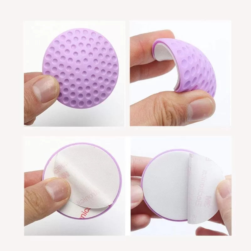 5 Self Adhesive Rubber Door Buffer Wall Protectors Door Handle Bumpers For Door Stopper Doorstop Handle Door Lock Protective Pad - Oshi.pk - Buy & Sell Online