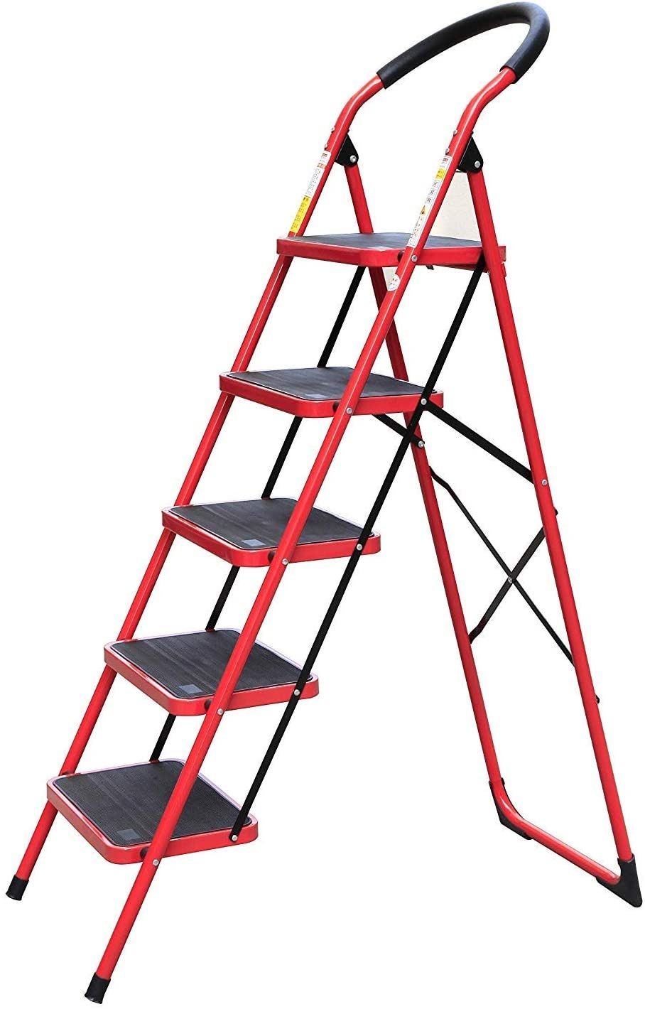 5 Step Iron Folding Ladder Stool Stepladders - Oshi.pk - Buy & Sell Online