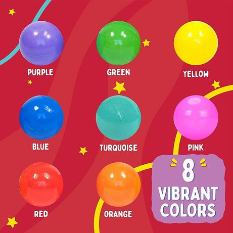 50 Soft Plastic Mini Balls w/ 8 Vibrant Colors - Oshi.pk - Buy & Sell Online